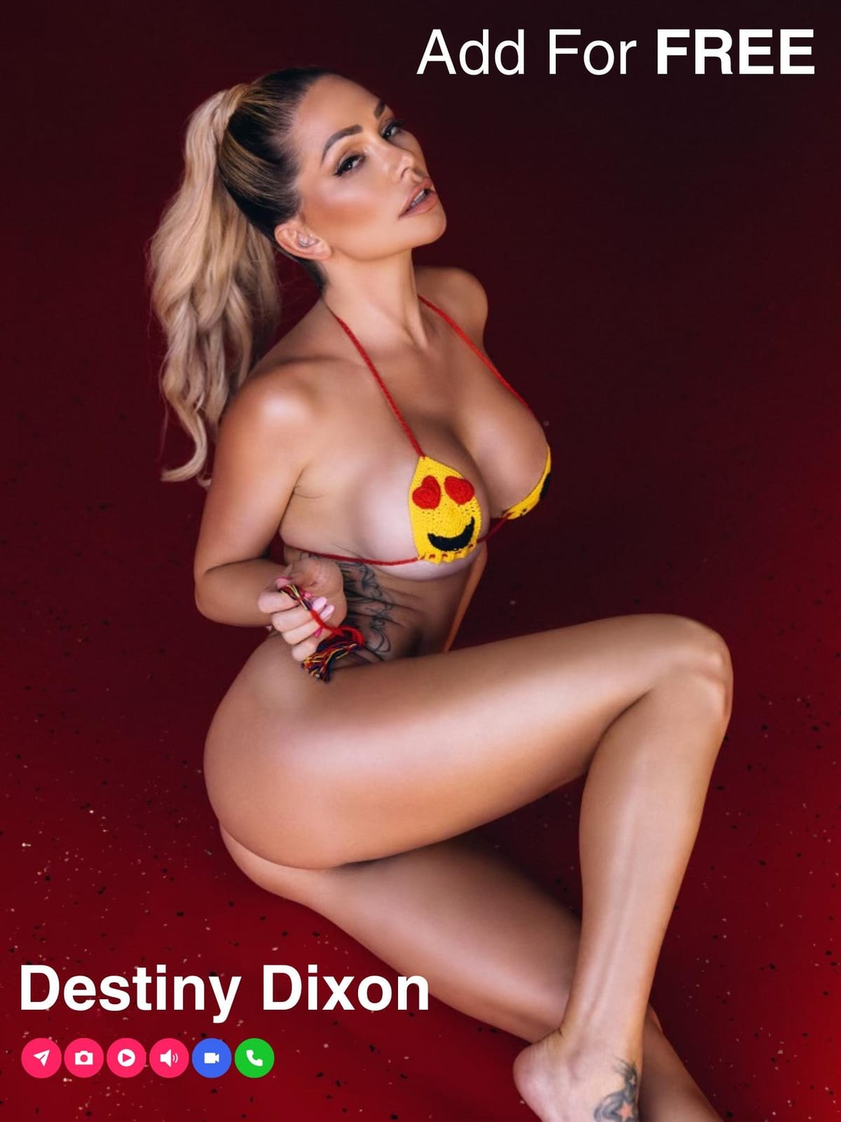 Performer with an interactive toy on stream